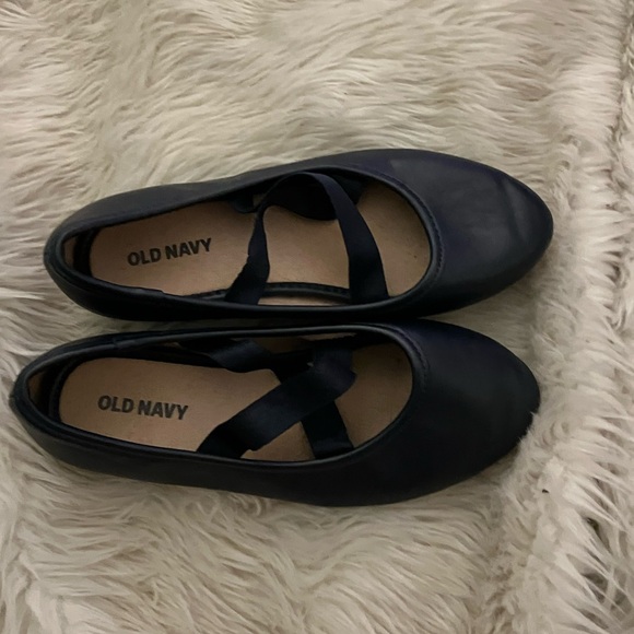 Girls Size 13 Navy Ballet Slip Ons from Old Navy, worn 2x. dress up or school - Picture 5 of 5